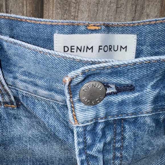 Denim Forum The '90s Ricci Denim Skirt Size 24 - Picture 4 of 16